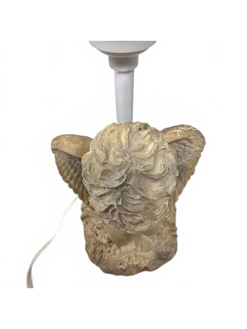 Vintage 1994 Figi Graphics Cherub Angel Dove Table Lamp Working 9.5 Inch